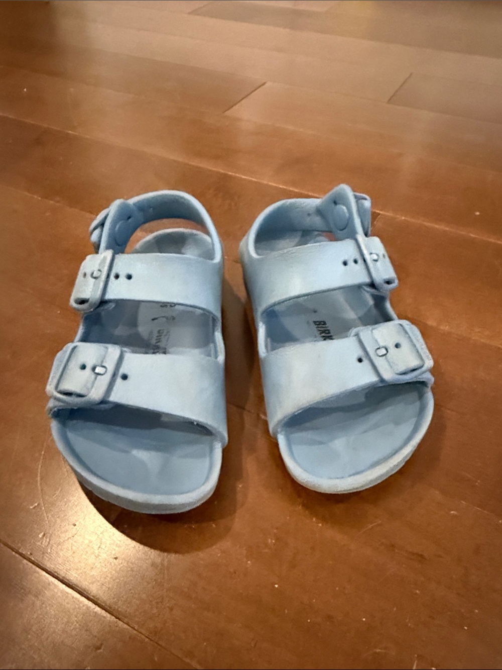 Birkenstock Kids Light Blue Two-Strap Sandals
